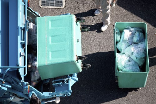 Sorting recycled materials in Crouch End