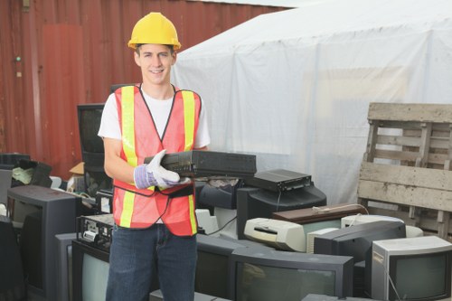 Residents participating in recycling program